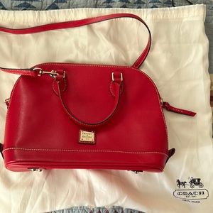 Dooney and Bourke purse with shoulder strap and dust bag